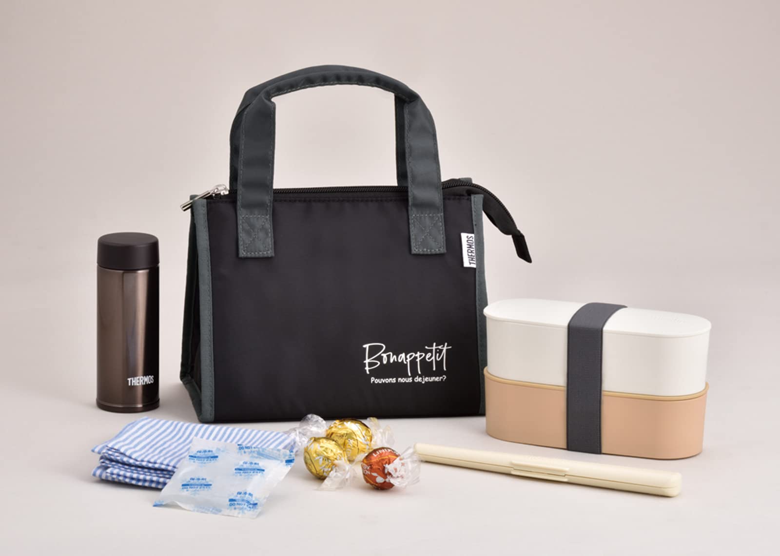 Amazon｜サーモス 保冷ランチバッグ 2L ブラック RFC-002 BK｜保温調理